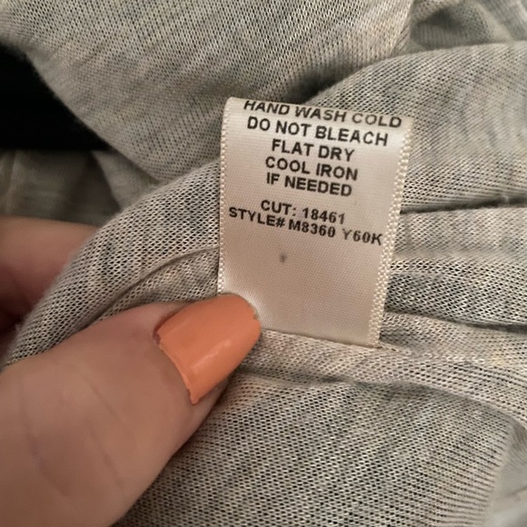 Matty M Rayon hooded Ruffled Trim Open Cardigan size Small - Picture 7 of 8